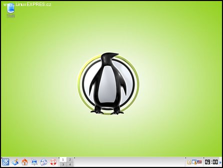 Obrázek: Plocha Vida Linuxu je jako jarní trávník