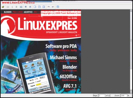 Obrázek: Foxit Reader pro Linux